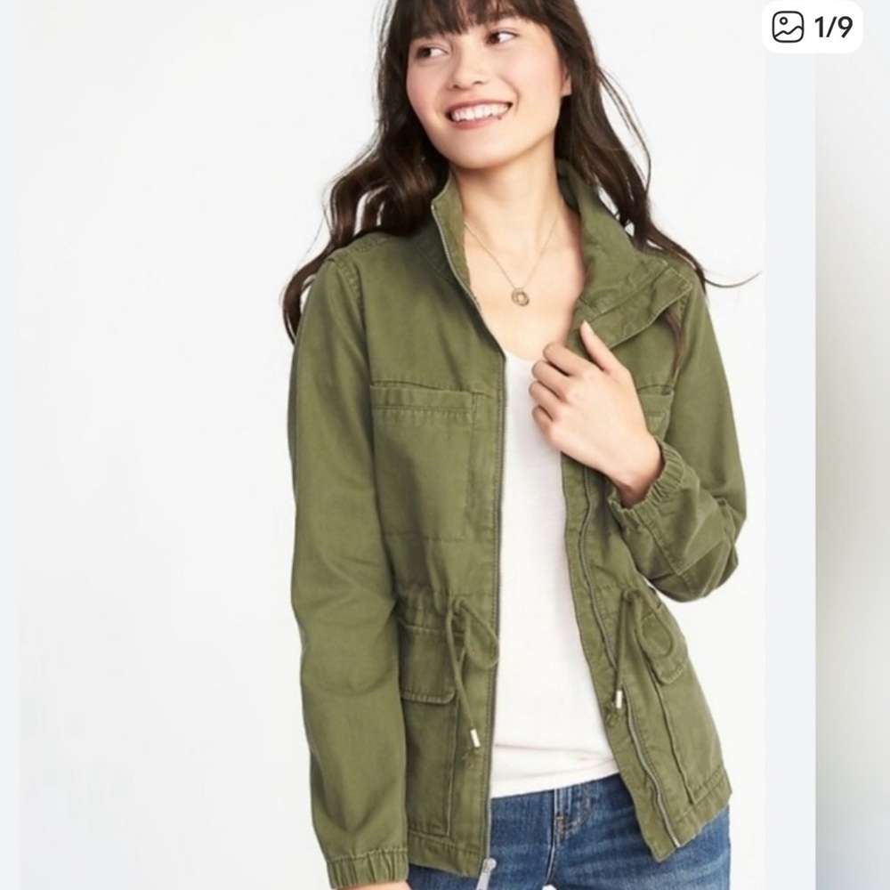 Old Navy Women’s Utility Jacket in Olive Size Small